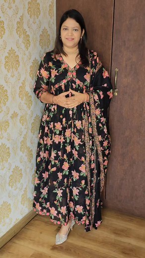 Beautiful mul cotton Alia cut pattern anarkali..sizes 38 to 44(upto 45) ..price only 2050 with free shipping #comfoycottonwear #solidcordset #pastelshedlover #reelsinstram #womenethnicfashion #AttirebyAyaana #EthnicEnsemble #stitchedethnicwear #pocketfriendlycottonsuit #cordset | Attire by Ayaana