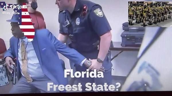 Florida handcuffs handicapped black man;Freest State?