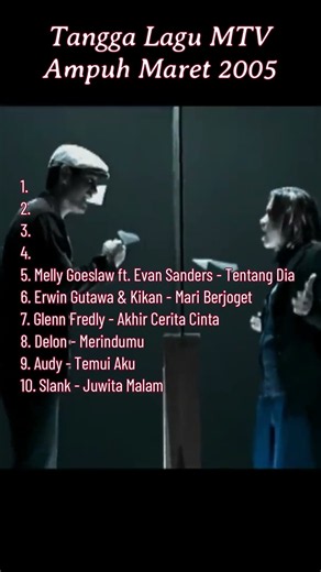 Chart MTV AMPUH MARET 2005 #gamon #music #musikindonesia #nostalgia #video #MTVampuh #chartmusik