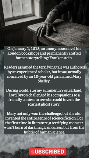 She Was 18 and Invented Sci-Fi Monsters 🧟‍♀️ #frankenstein #scifi
