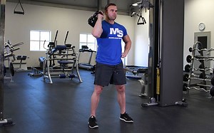 Standing One Arm Kettlebell Press