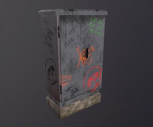 ArtStation - 3d electrical box with texture | Game Assets
