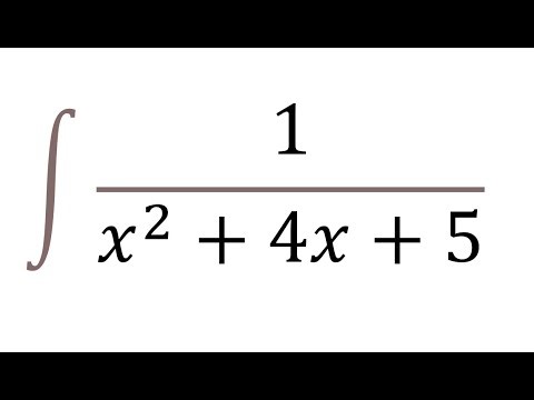 integral of 1/(x^2+4x+5)
