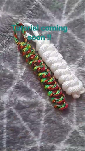 Snake knot keyring tutorial coming soon!! # #paracord #handmade #keyrings #tutorial #staytuned