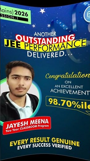 🏆 B2E Superstar Selected in IIT 🔥 | JEE Advanced Success Story | B2E Learning Jaipur #b2elearning