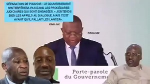 20K views · 291 reactions |  MISE AU POINT DU PORTE-PAROLE DU GOUVERNEMENT. Séparation du pouvoir : le Gouvernement n'interférera pas dans les procédures judiciaires qui sont engagées. « J'entends bien les appels au dialogue, mais c'est avant qu'il fallait les lancer». | RHDP Breaking News | Facebook