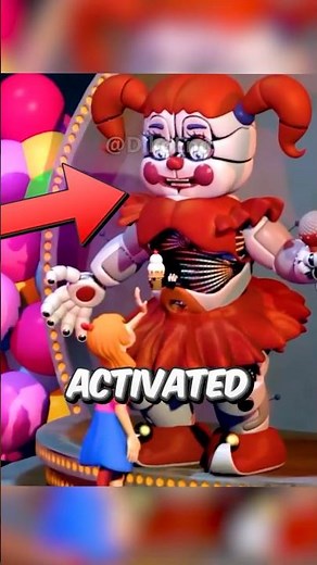 This is how Elizabeth died inside Baby in FNAF 😱🎪 #fivenightsatfreddys #fnaf #fnafmovie #scp