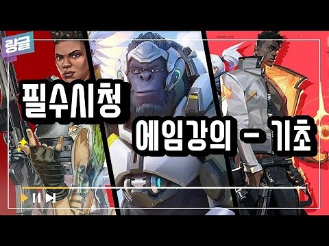 [How to aim] Aiming tutorial from professional aim coach - BASICS (ENG SUB) T1,C9,OWL, etc.