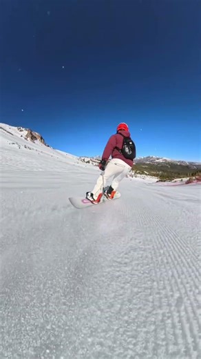 Spring snowboarding is awesome with icy and plush conditions