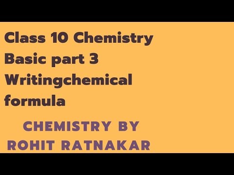 learn writing chemical formula रासायनिक सूत्र लिखना सीखें