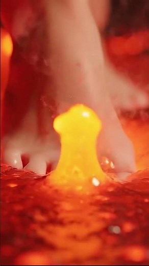 🌋💦 Lava Squish! ASMR Foot Crush 🦶✨