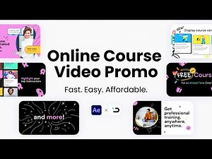 Online Course Promo Video 4K (After Effects Template)