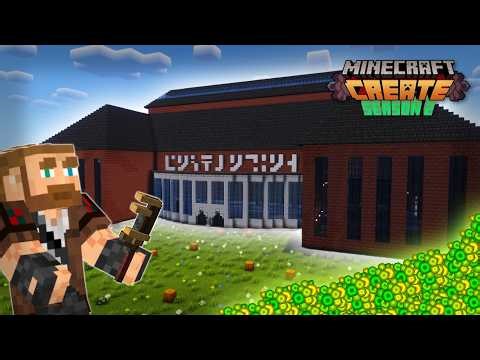 My HYPER XP factory Auto Enchants my gear in Minecraft Create Mod