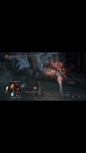 Oceiros Boss Fight 🔥 | DS3 #shorts