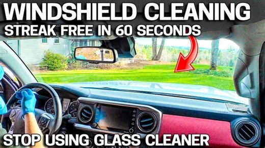 A Ridiculously Easy Way to Clean the INSIDE of Your Windshield (NO Haze or Streaks)
