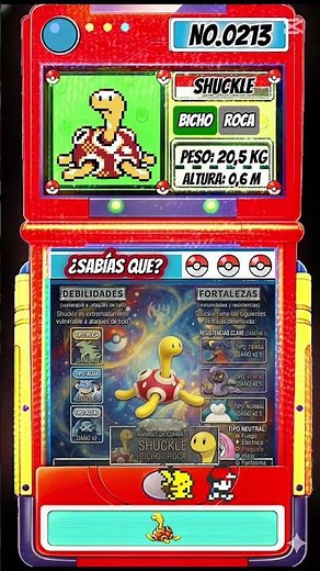 Shuckle: el Pokémon MÁS RESISTENTE que nadie puede derrotar 😱 #pokedex #pokemon #kanto