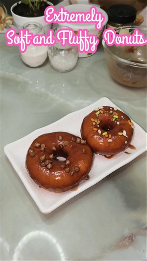 Soft & Fluffy Donuts Recipe #ytshorts #shorts #donuts