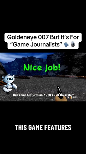 Goldeneye 007 But It’s For “Game Journalists” 🗣️🎙️ #gaming #game #gamergirl #goldeneye #n64
