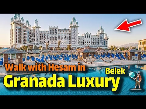Granada Luxury Belek Hotel Uall Inclusive ANTALYA WALKING TOUR Travel Vlog : Granada Luxury