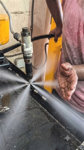 Cleaning 100% Clogged Injectors! 🔥 #workshop #injector #shortvideo