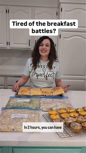 One Month of Breakfasts in 2 Hours #freezermeals101 #mealprep