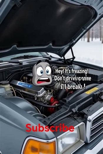 “Don’t Drive a Cold Engine. #coldstart #coldengine #wintercar #enginecare #carmaintenance