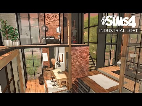 The Sims 4 Industrial Loft | No CC | Stop Motion Speedbuild
