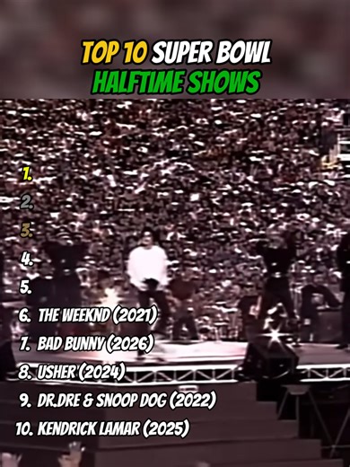 Best Super Bowl Halftime Performances Ranked
