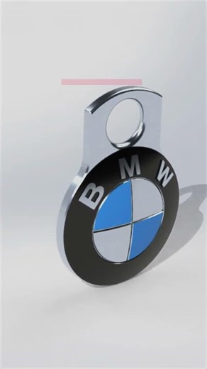 BMW 3D printable key holder #bmw #automobile #3dprinting