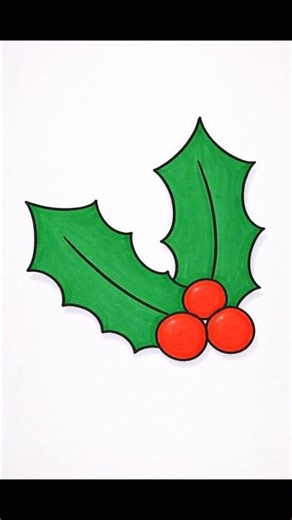 Oddly Satisfying Mistletoe Coloring 🍃 Relaxing Art |