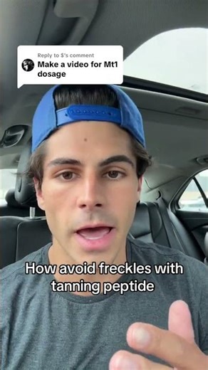 Replying to @$ how to avoid freckles using tanning peptide