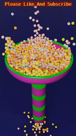 Candy In Funnel #satisfying #shorts