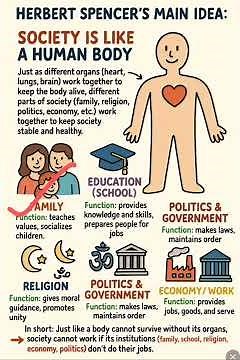 "Herbert Spencer Explained Simply | Functionalism & Sociology Made Easy"