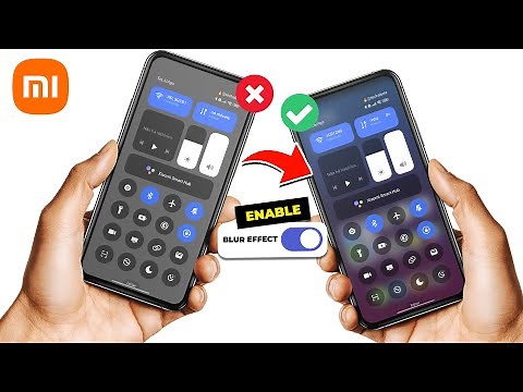Remove GREY BACKGROUND in HyperOS Control Centre | Enable Blur Effect HyperOS Control Centre