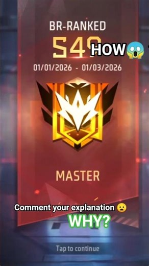 Master To Gold Rank Change Glitch 😱|| Be Careful ||#fyy #popular #viral ||