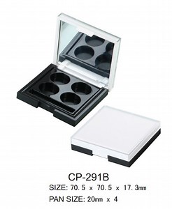 [Hot Item] Plastic Four Pans Eyeshadow Compact Container