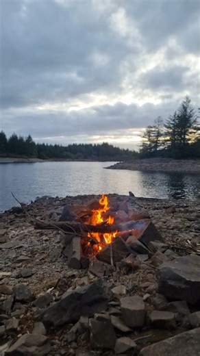 Campfire, sit back, relax #campfire #fire #relax