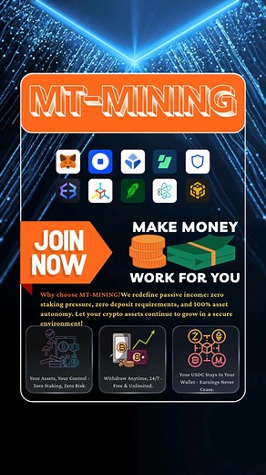 🚨 Why Choose MT-MINING? 🚨 🛠️ Learn mining from scratch. 💎 MT-MINING: Profitable simply by holding. 🎛️ Complete control. 🚫 No staking or deposit required. 💰 Continuous passive income. | Mtmining-s01