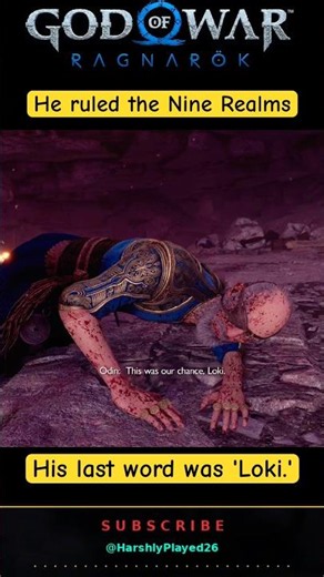 Odin Final Boss Fight Part 2 — The Fall of Odin ☠️ | GOW Ragnarök #shorts