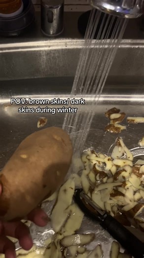 #brownskin #darkskin #fyp #funny #relatable | dark skin in winter