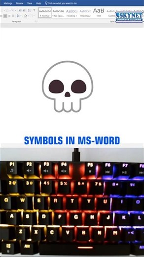 Skull Symbols Shortcut Keys | Insert Symbols Quickly | Computer Tips & Tricks #shortcutkeys