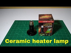 how to use Ceramic heater lamp 75 watt unboxing and review