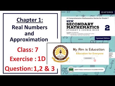 Exercise 1D Question 1, 2 & 3 Word problems (Estimation) – APS Math Class 7.