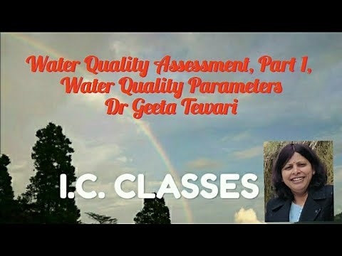 Water quality assessment part 1, Water quality parameters, Biological, Physical, Chemical parameters