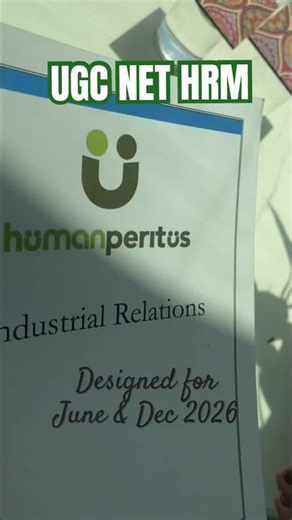 Printed booklets designed specially for UGC NET HRM 2026 attempt!