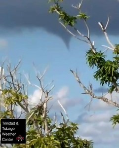 4:15 PM: Tornado threat has passed as the funnel cloud has moved out to sea. Moderate showers ongoing across parts of Southwestern Trinidad. The funnel cloud was spotted at Tarouba initially at 3:45 PM, and has now moved into the Gulf of Paria, away from land as of 4:15 PM. https://ttweathercenter.com/severe-weather/tornadoes-waterspouts-funnel-clouds | Trinidad and Tobago Weather Center