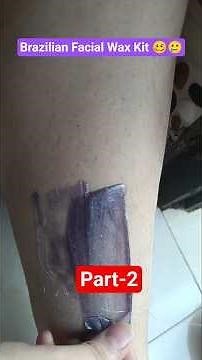 Brazilian Facial Wax Kit Demo 🪧🪧 Don't forget to wait for part -3 #brazilianwax #blinkit #skincare