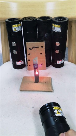 100-watt laser igniter burning blade #diy #automobile #wood #laserigniter #diygarage #garageshop