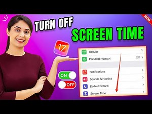 How To Turn Off Screen Time iOS 17 | Disable screen time iPhone