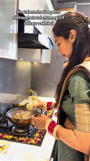 My first rasoi ❤️ Cooking with love as I begin this beautiful new chapter 👰‍♀️✨